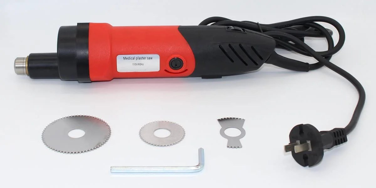 Cast saw, plaster cutting saw tool with 3 blades 110V