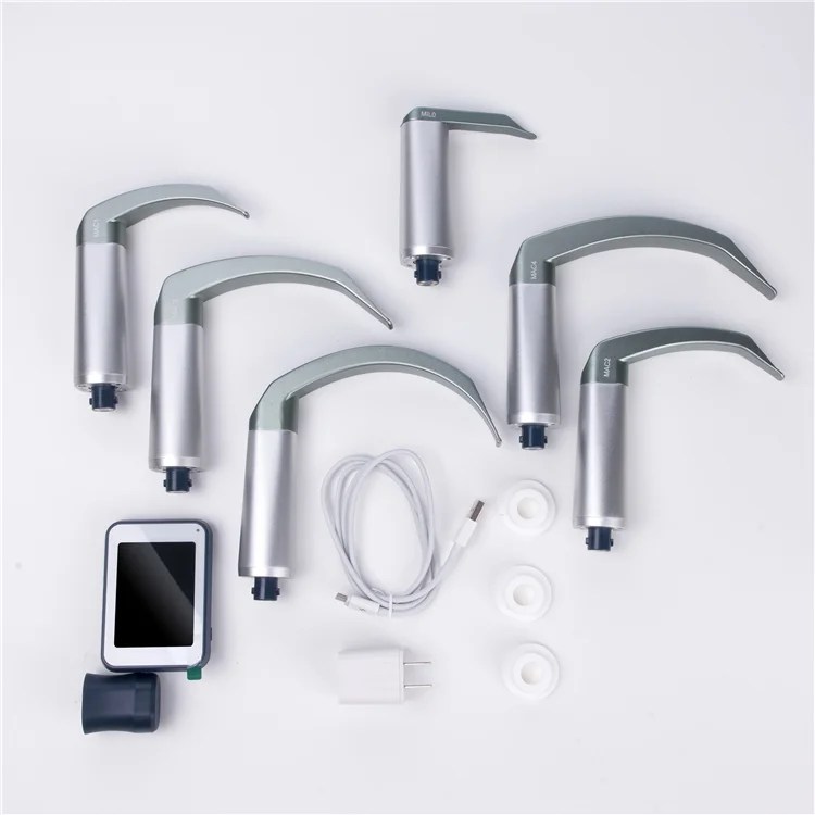 Medical Laryngoscope with Monitor, Digital Reusable ENT Device